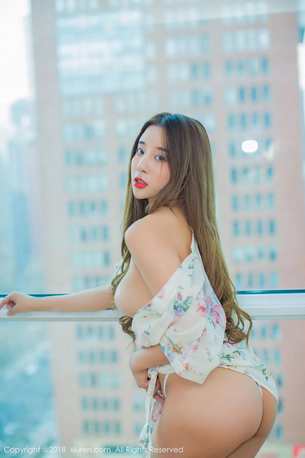 秀人集.com_[XiuRen秀人网]No.907_嫩模筱慧居家绿色吊带连身裙+真空花色衬衣秀完美身材写真60P