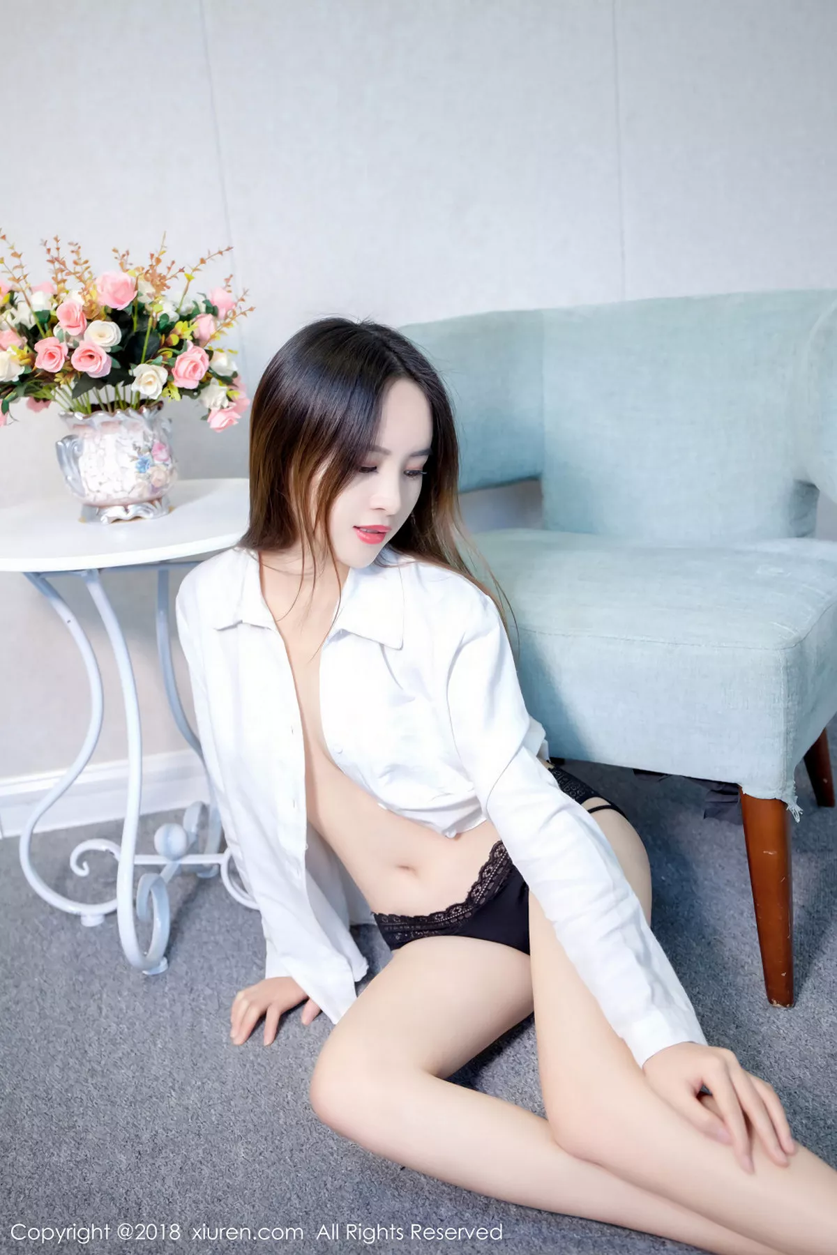 秀人集.com_[XiuRen秀人网]No.909_嫩模涵涵猫全裸上身双手遮点无内黑丝裤袜透视诱惑写真50P