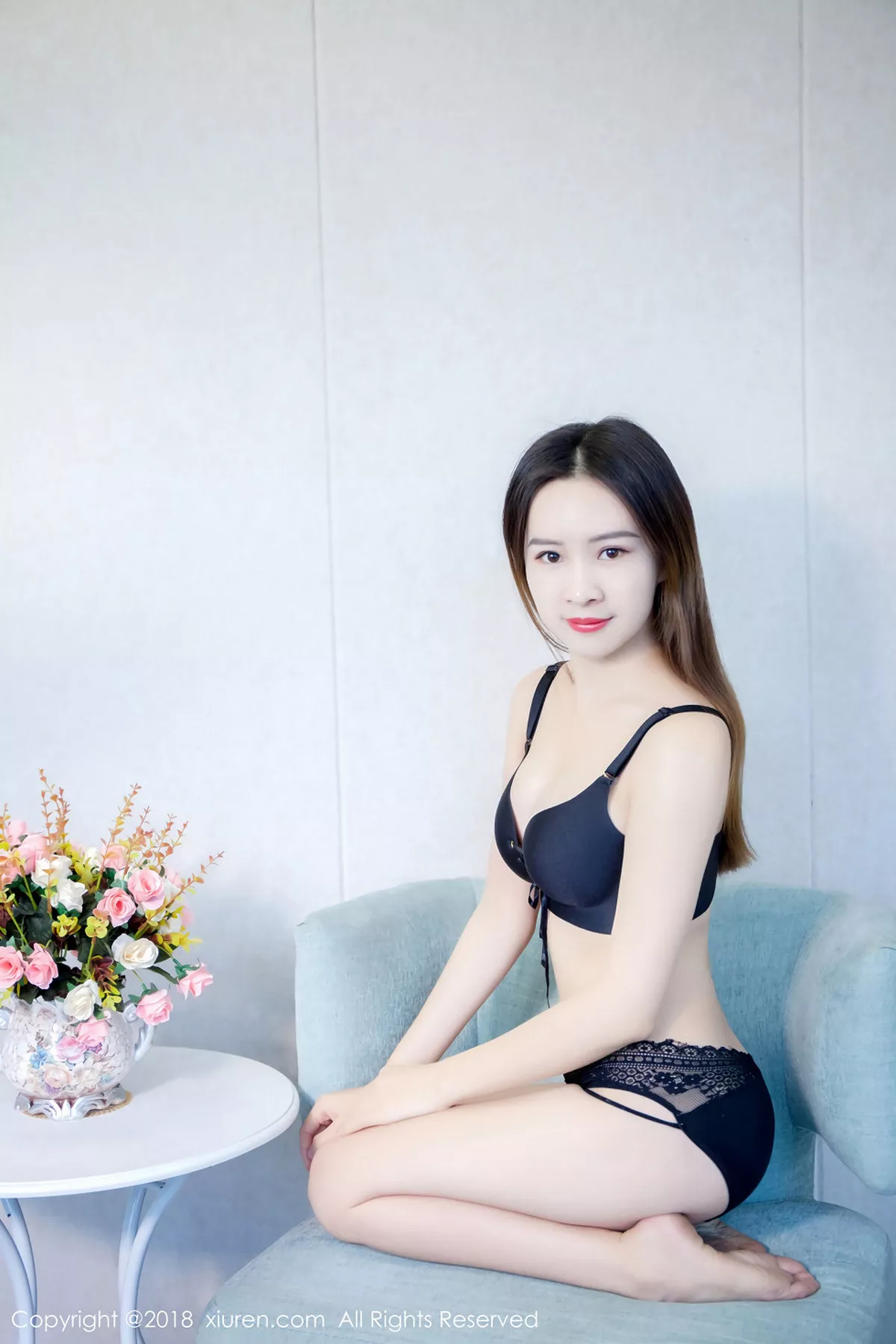 秀人集.com_[XiuRen秀人网]No.909_嫩模涵涵猫全裸上身双手遮点无内黑丝裤袜透视诱惑写真50P