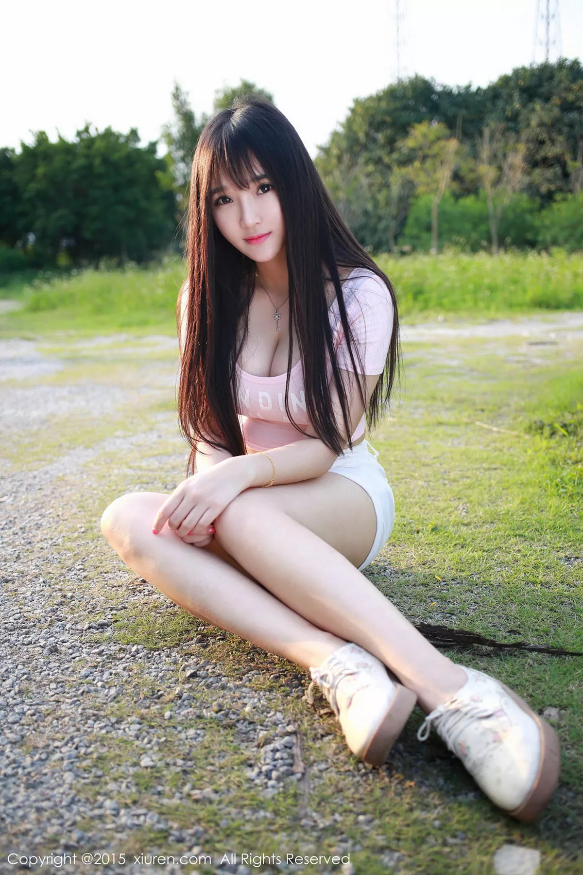秀人集.com_[XiuRen秀人网]No.345_内地嫩模夏瑶baby白色紧身上衣秀完美身材豪乳诱惑写真42P