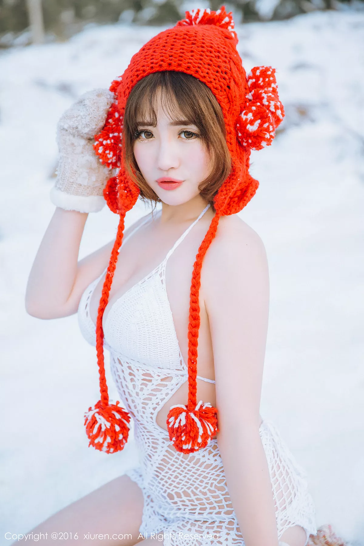 秀人集.com_[XiuRen秀人网]No.484_嫩模徐cake雪地里白色缕空毛衣美丽冻人秀豪乳写真35P