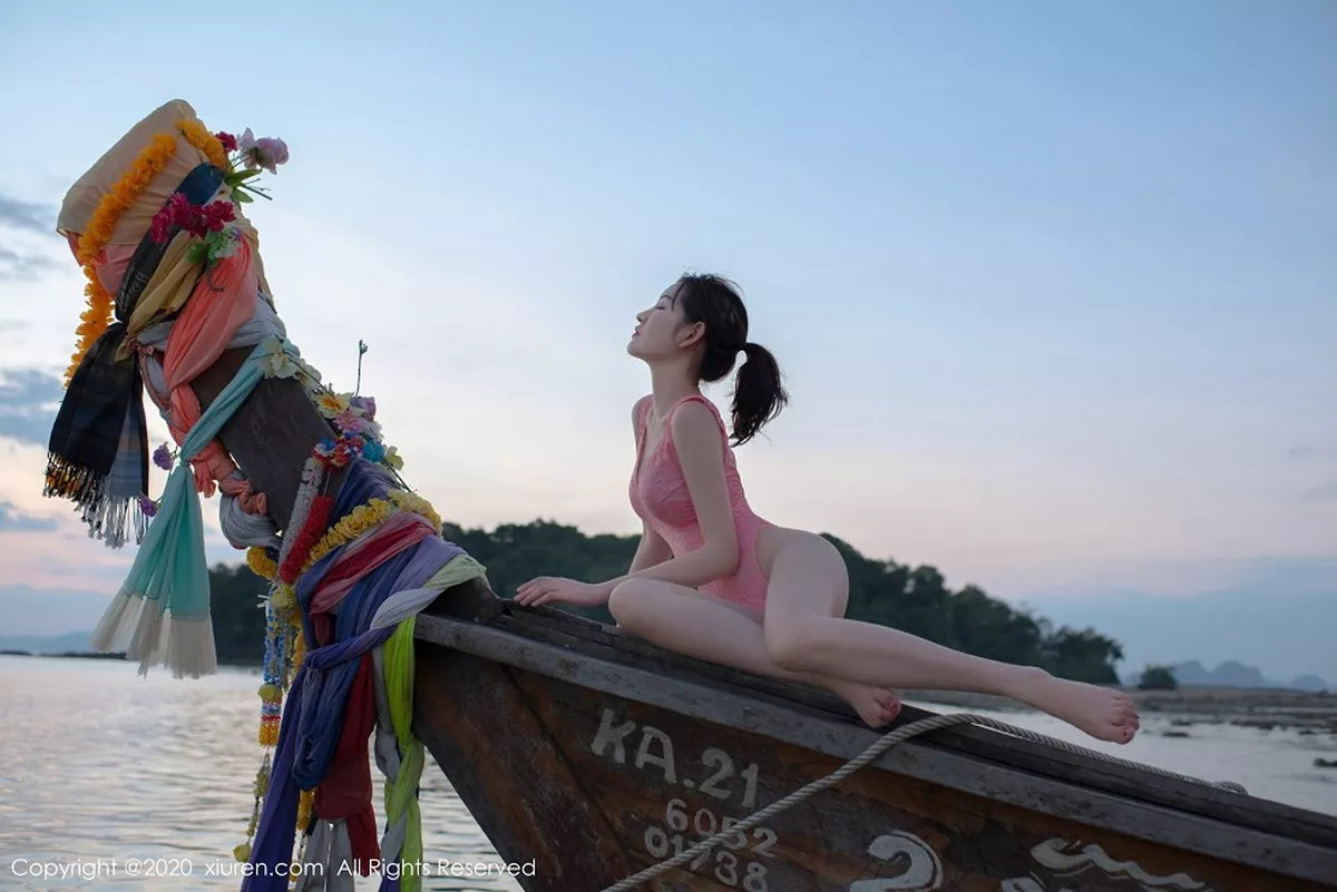 秀人集.com_[XiuRen秀人网]No.2340_嫩模沈梦瑶泰国甲米海边主题粉红色蕾丝内衣秀火辣身材诱惑写真78P